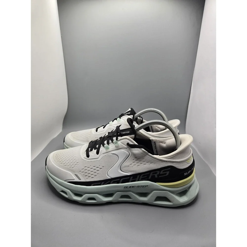 Skechers Slip-Ins Glide-Step Women's 8.5 White Mint Running Shoes 150510 WMLT